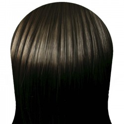 Волосы на заколках набор прямые темно-коричневые тон №2