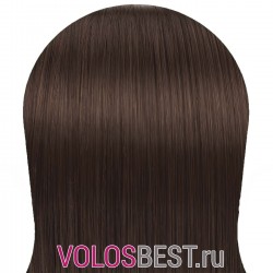 Волосы на заколках набор прямые светло-коричневые тон №6