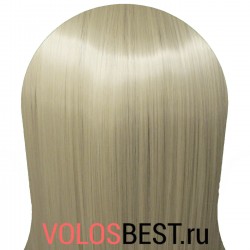 Волосы на заколках набор прямые стальной блонд тон №88